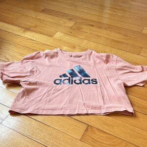 Adidas Blush Pink Cropped Tee